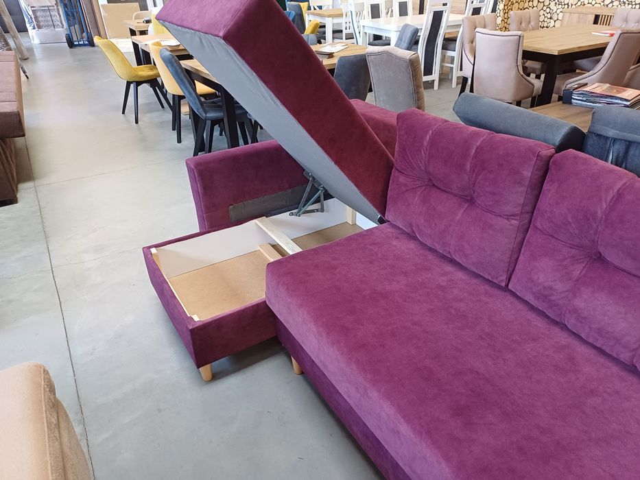 Wyprzedaż! Narożnik z Funkcją Spania Codziennego