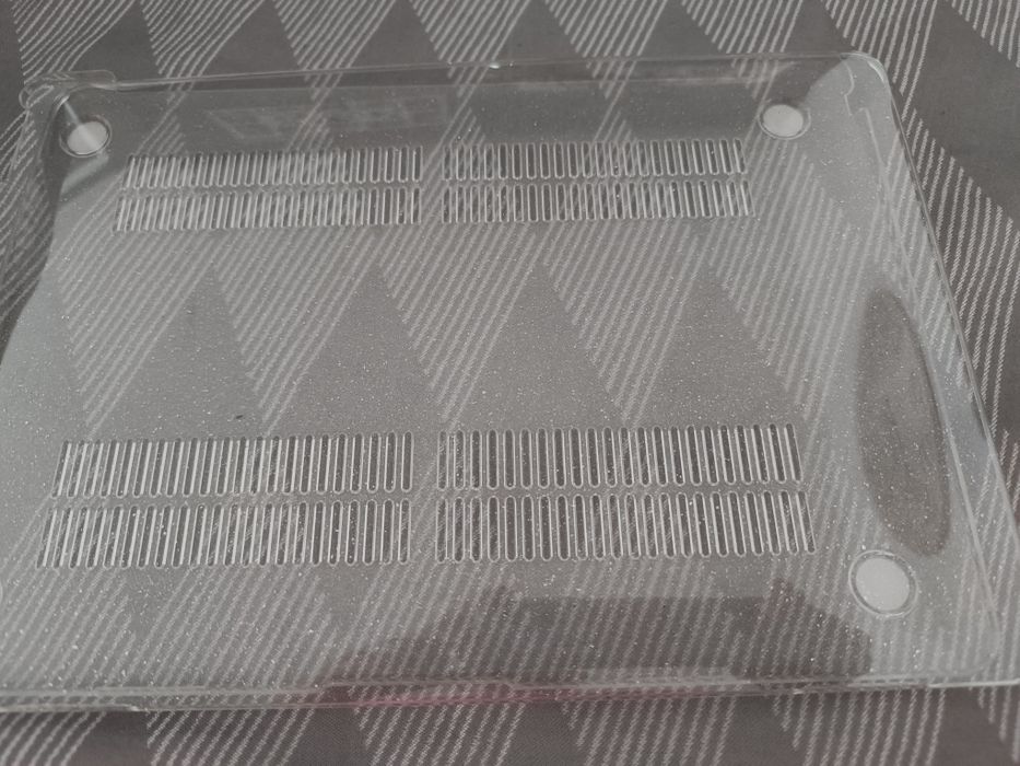 Capa para laptop acrílica transparente brilhante