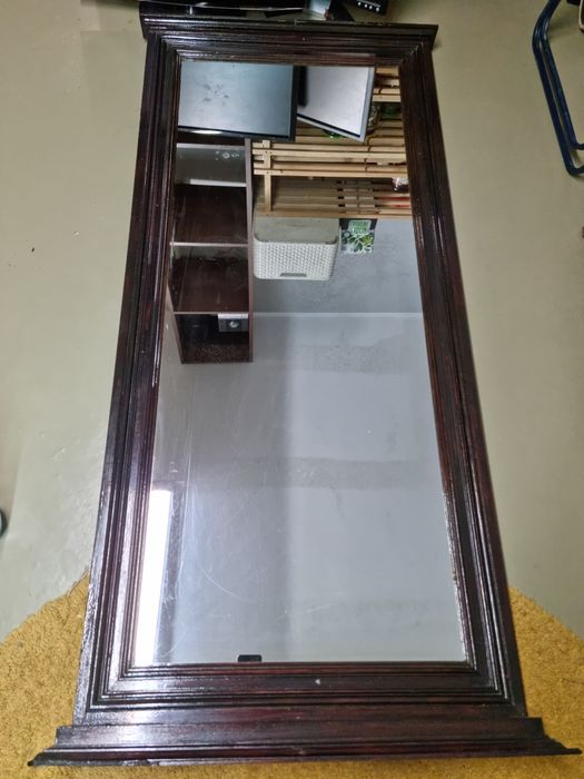 Lustro, zabytkowe, duże, drewniane