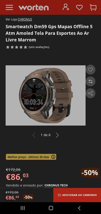 Relogio  Smartwatch gps mapas offline