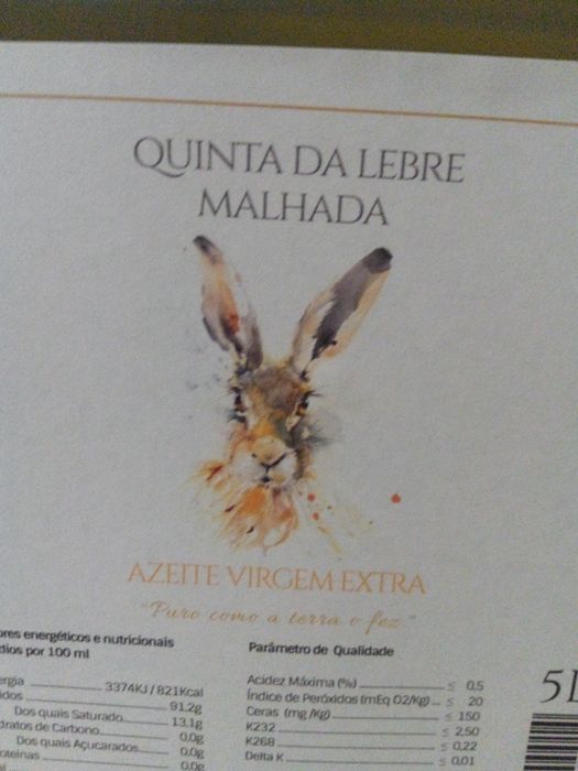 Azeite Virgem 5L certificado