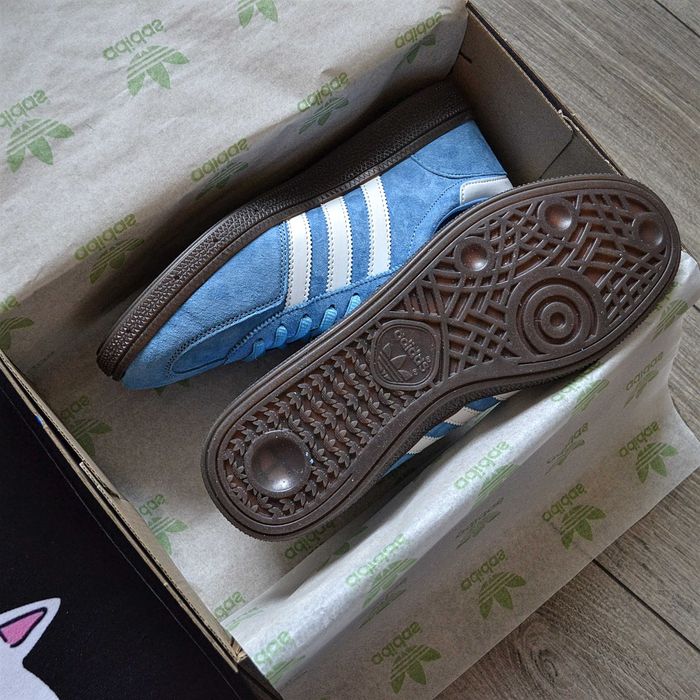Чоловічі кросівки Adidas Handball Spezial 'Light Blue/Cloud White/Gum' Розміри 40-44