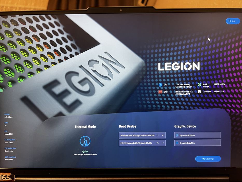 Ігровий ноутбук Lenovo Legion Slim 5 16IRH8 RTX 4050 16GB DDR5 512GB