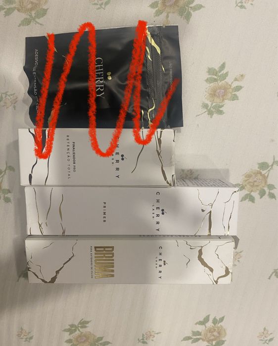 Kit Retenção Total E Cola One Cherry Lash Extensão De Cílios/ Pestanas