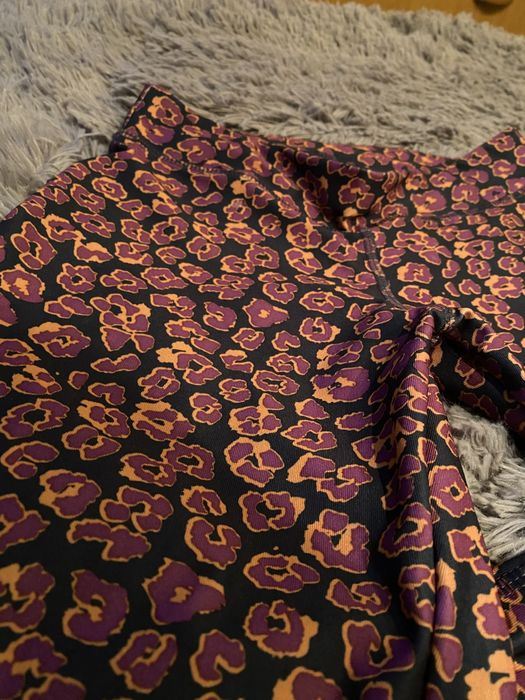 Legginsy sportowe gym panterka szare