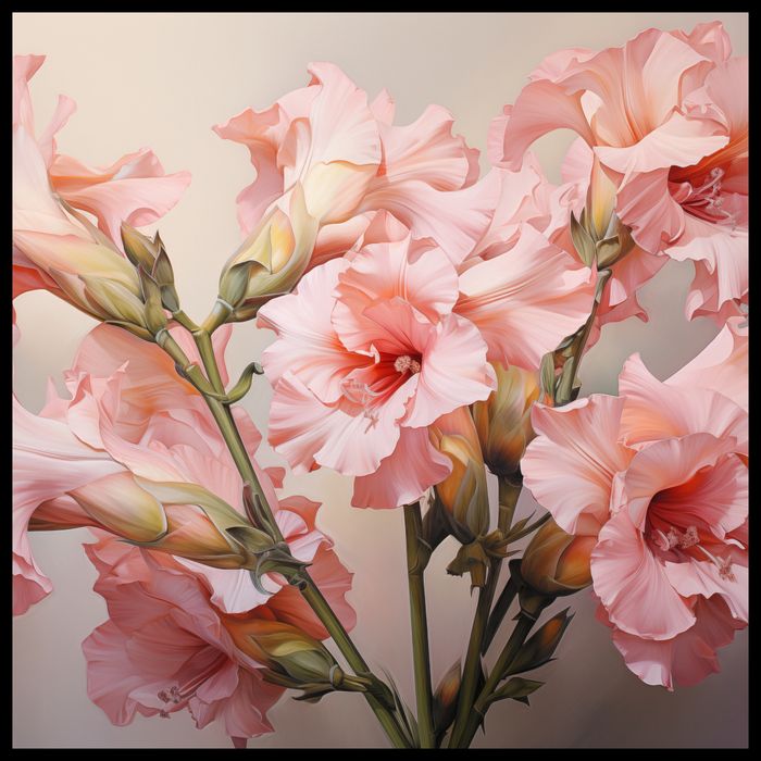 Plakat 90x90cm Kwiatowa Symfonia
