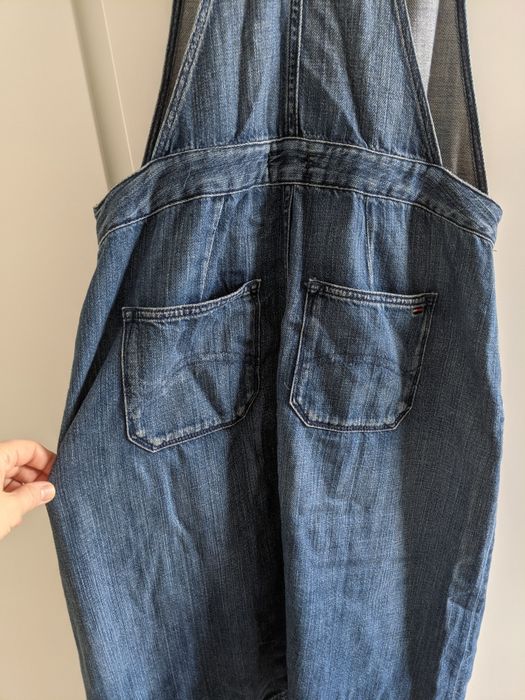 Tommy Hilfiger Denim spodnica na szelkach ,ogrodniczka, jeans rozm 38