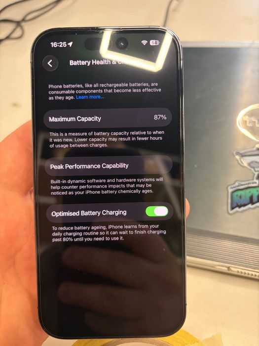 Аккумулятор iPhone 14 Pro оригинал Б/У 87%