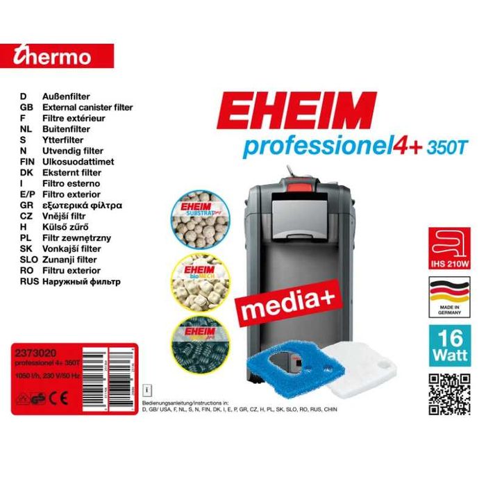 EHEIM professionel 4+ 350T 2373 filtr zewnętrzny nowy.