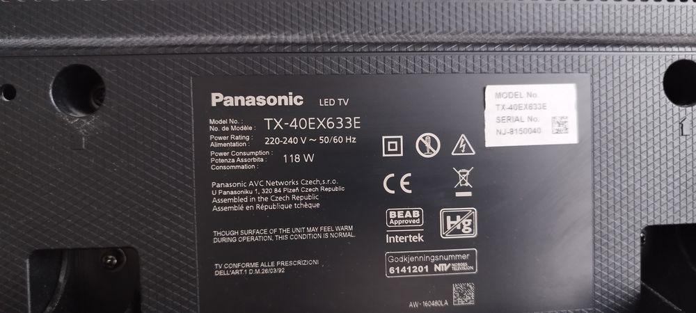 Tv Smart Pro Panasonic 40" Ultra HD 4K