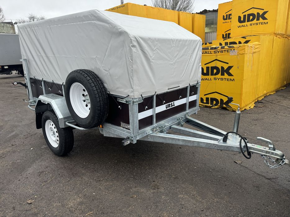 Причіп від заводу, оцинкований Ursa, оптіма 2.5х1.5 бортовий