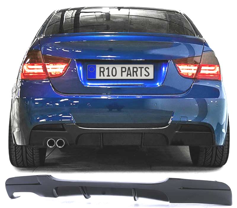 DIFUSOR BMW E90 E91 LOOK M PRETO BRILHANTE