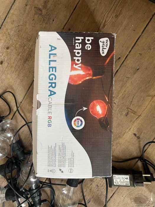 Luzes Solares p/ Exterior RGB – 10 LEDs com Comando (NOVO)