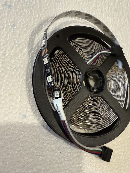 Taśma led RGB 5050,  5mb na czarnym podkładzie