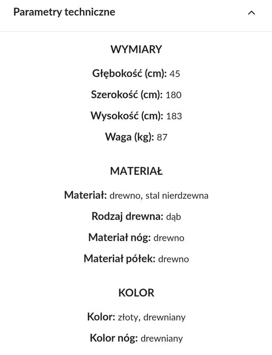 Regał drewniany Kare