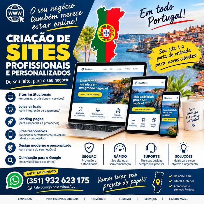 Precisa de um site profissional para o seu negócio?