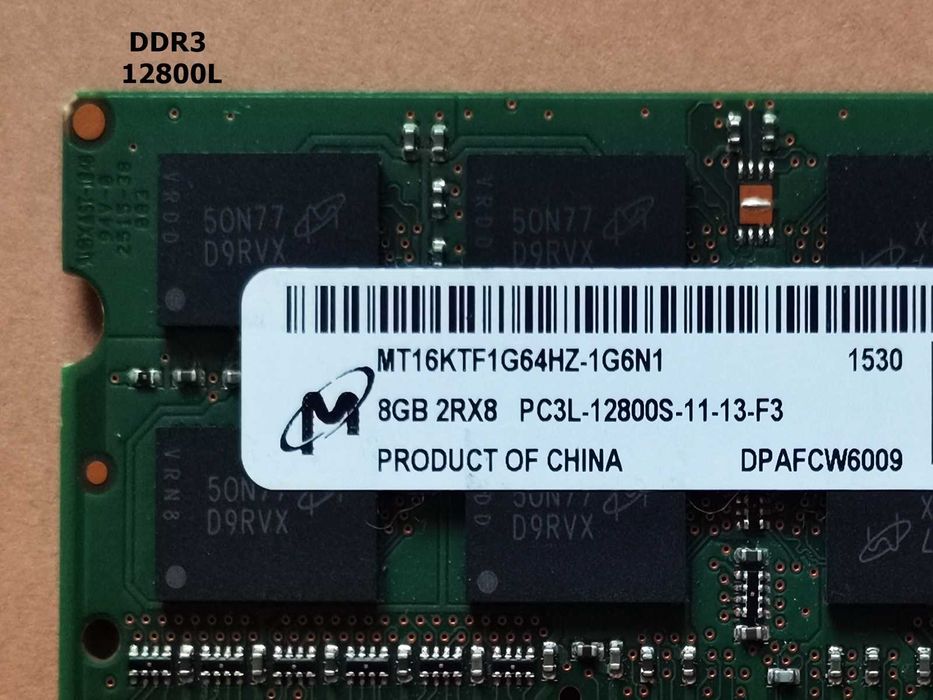 DDR3 8GB Micron 12800 L