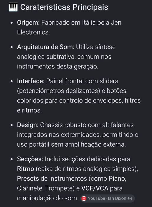 Sintetizador dos anos 80, JEN   XK 200