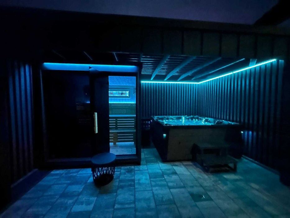 nowoczesna SAUNA ogrodowa PREMIUM