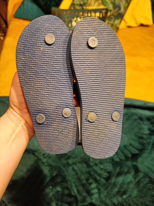 Sandały japonki laczki letnie 31 granatowe