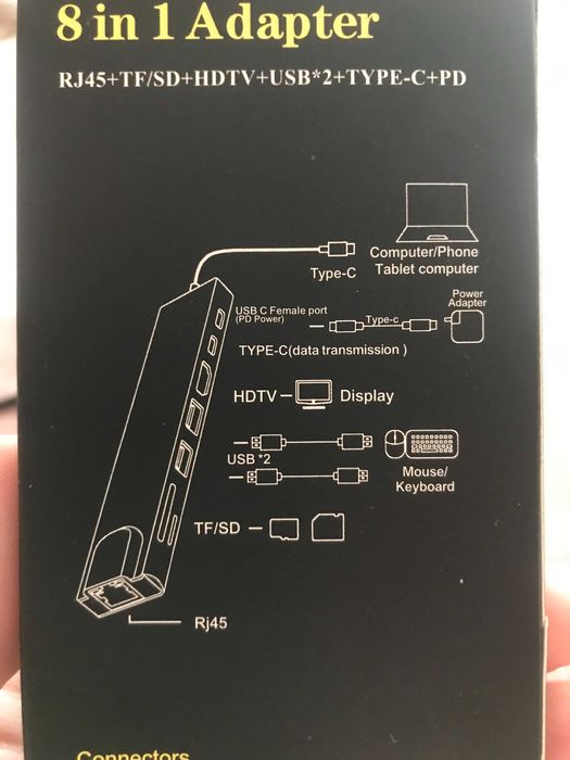 USB HUB (Type-C) 8 в 1