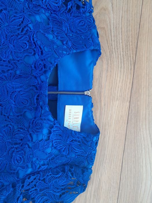 Nowa chabrowe sukienka Simple- xs/s