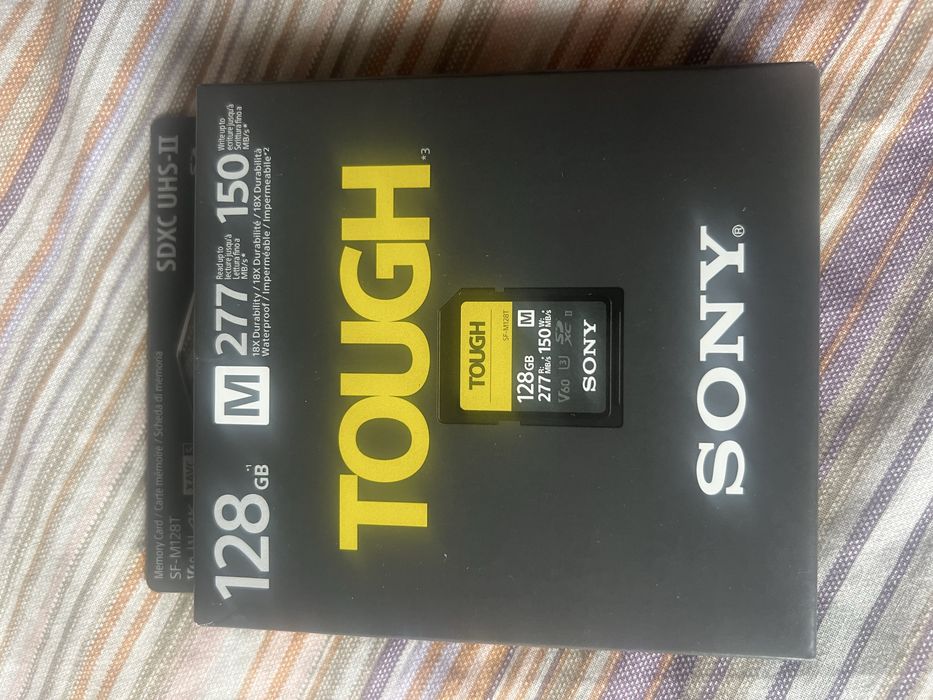 Карта памʼяті Sony SDXC 128GB C10 UHS-II U3 V60 R277/W150MB/s Tough