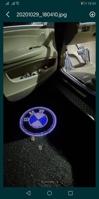 Подсветка двери логотип BMW лед (LED) /E39/E60,E90,F30,E65,E90,E85,X5