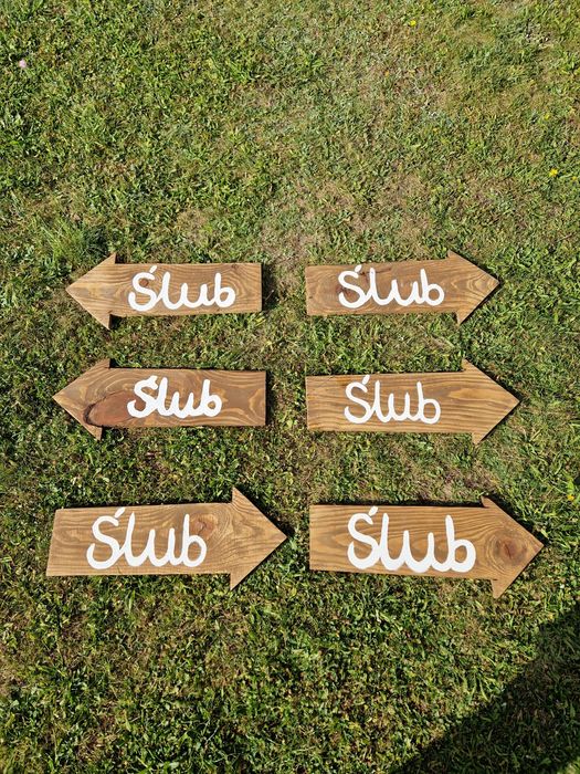 Ślub kierunkowskaz / znak