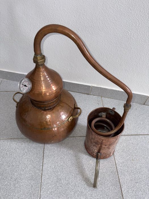 Alambique cobre para destilação 10 L