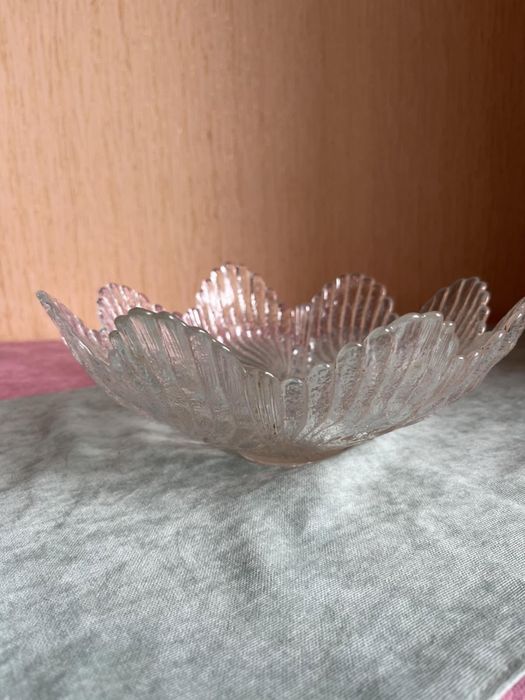 Скляна тарілка для фруктів, солодкого чи декору, Квітка