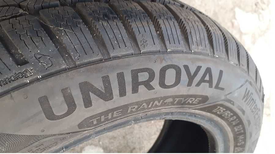 175/65/14--UNIROYAL--2023r--bieznik--8,5mm--opony  JAK NOWE--Zimoiwe