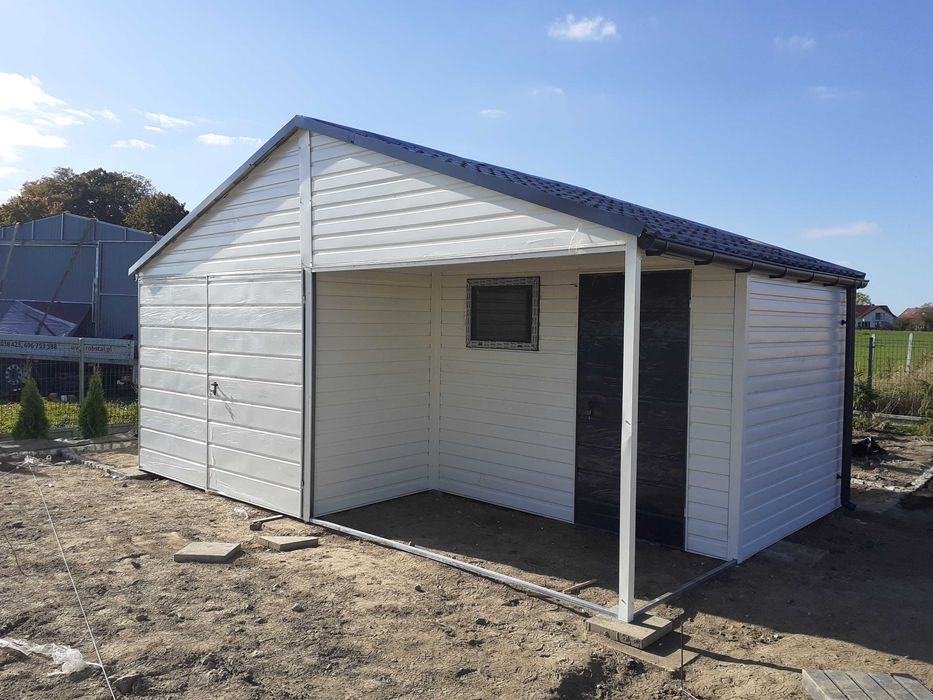 Garaż Blaszany 6x4 z Blachodachówką – Szybki Montaż w Całej Polsce!