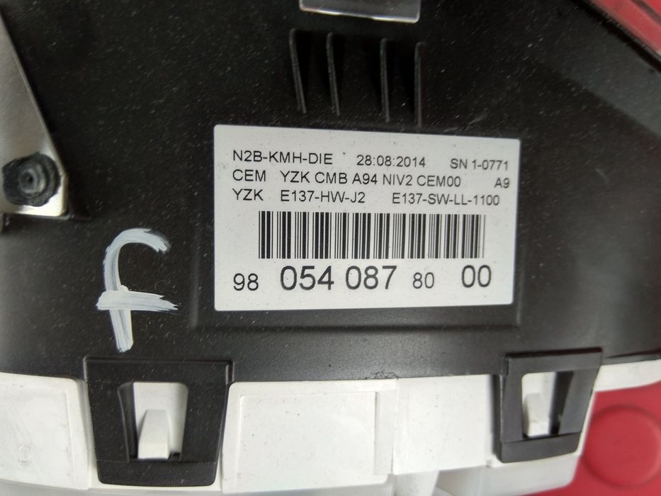 Quadrante / Painel de Instrumentos 9805408780 - PEUGEOT 2008 I