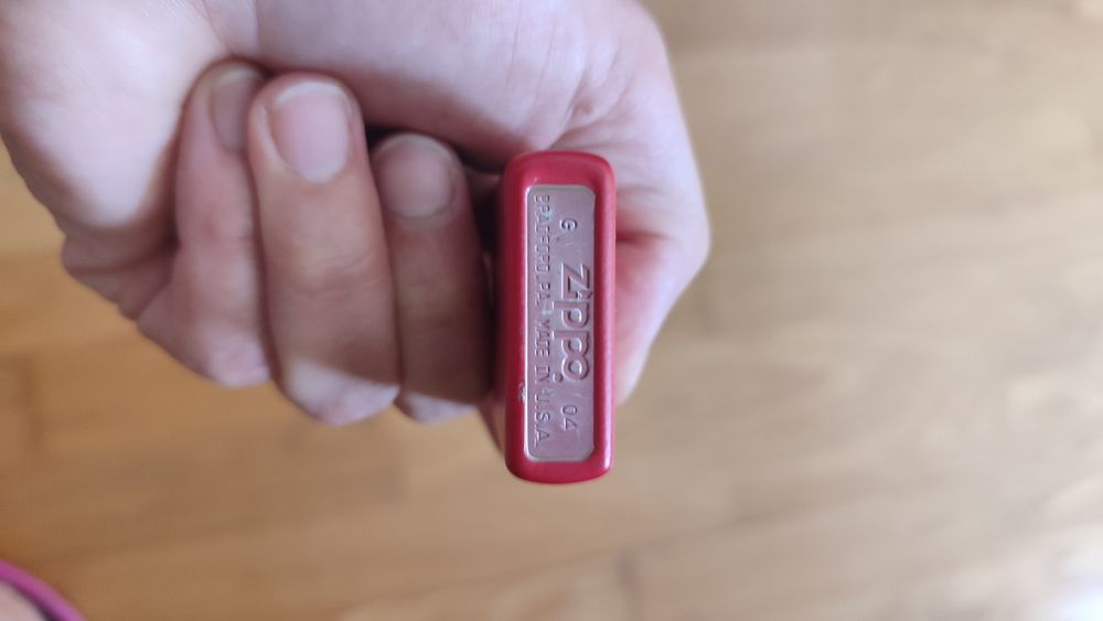 isqueiro zippo mate vermelho