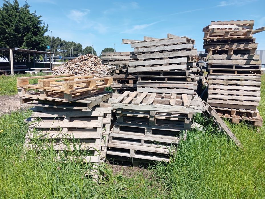 Paletes de madeira usadas