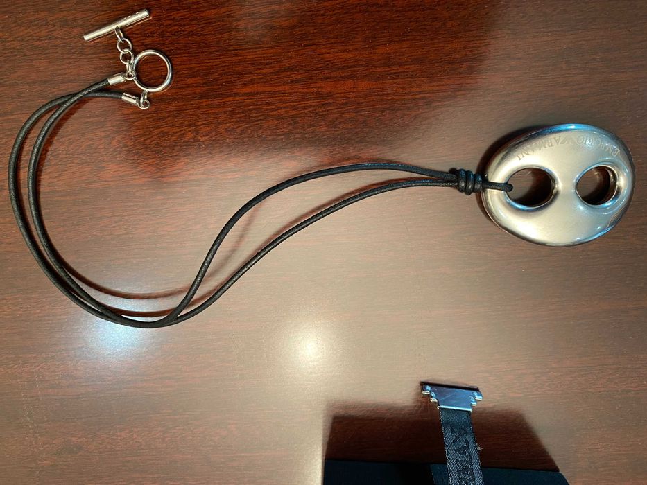 Pulseira e colar pendente EMPORIO ARMANI, em prata