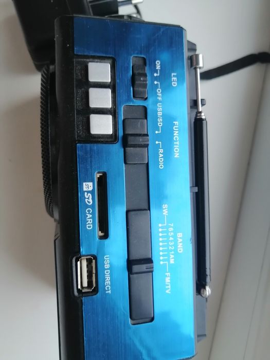 Радіоприймач Golon RX-9009 Blue з адаптером Енергія 6v 600mA