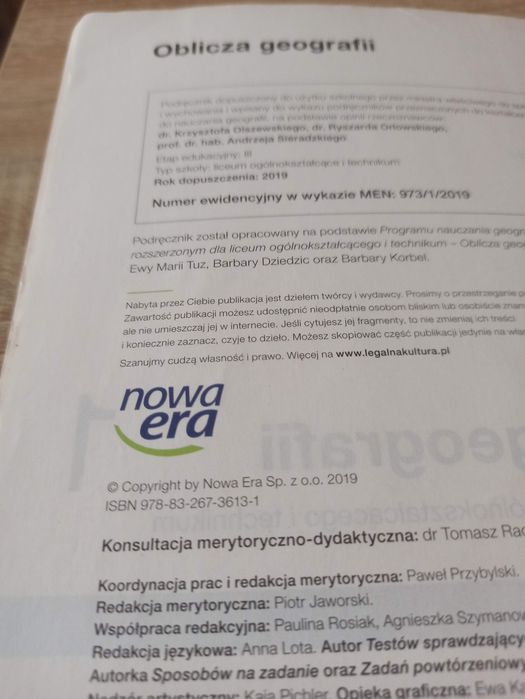 Oblicza geografii 1, zakres rozszerzony, Nowa Era