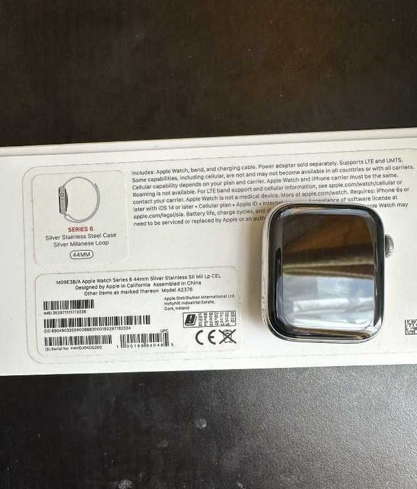 Apple Watch Series 6 GPS + LTE Stainless Steel 44mm комплект