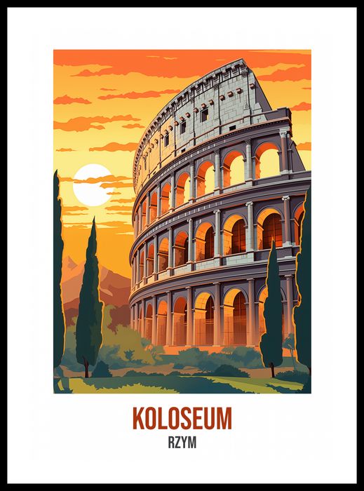 Plakat 42x59,4cm Koloseum