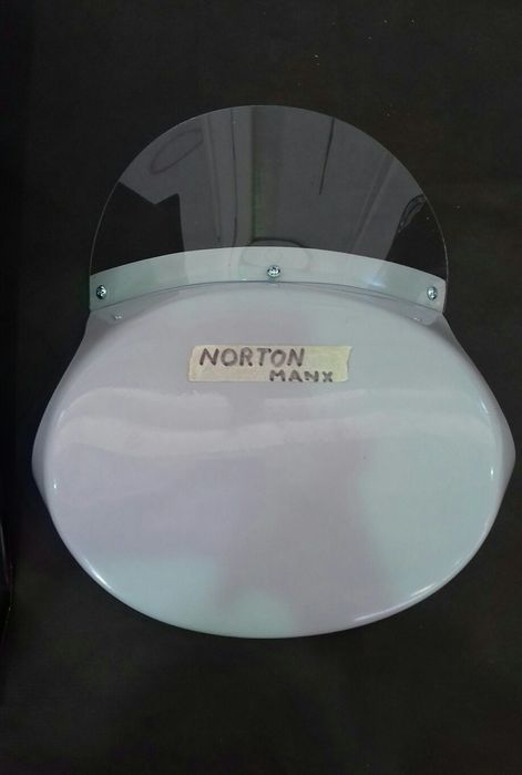 Carenagem Tampa de farol norton manx carnagem mica com vidro