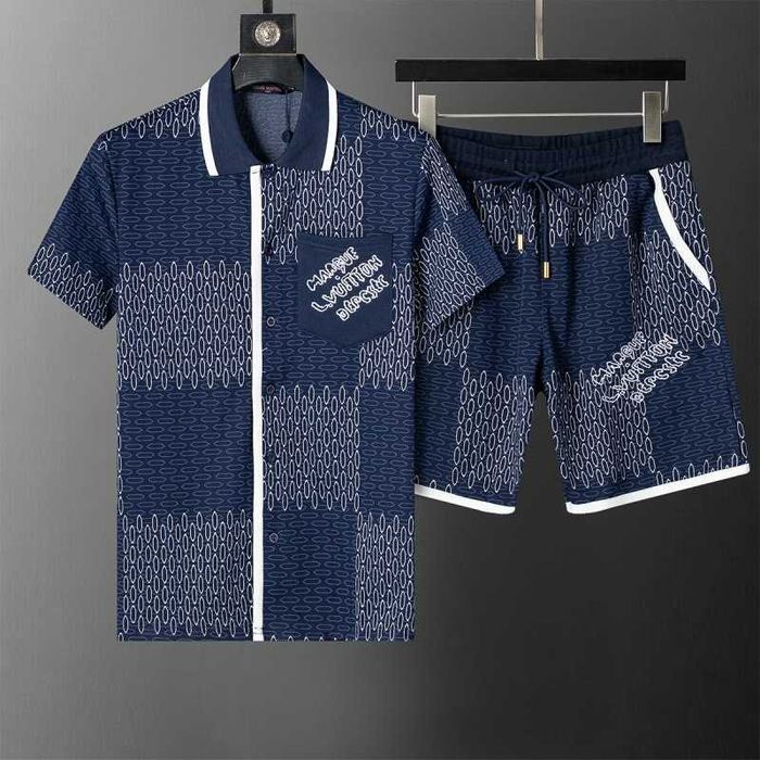Letni Komplet Premium Louis Vuitton Koszulka Polo + Szorty 3XL