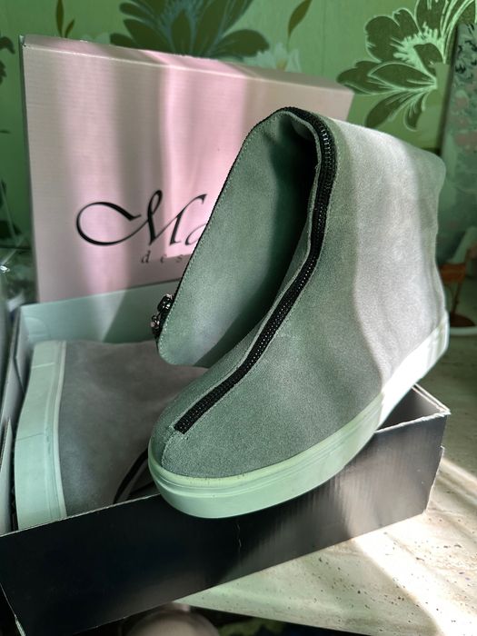 Сапоги натуральная замша 39 размер 26 см стелька