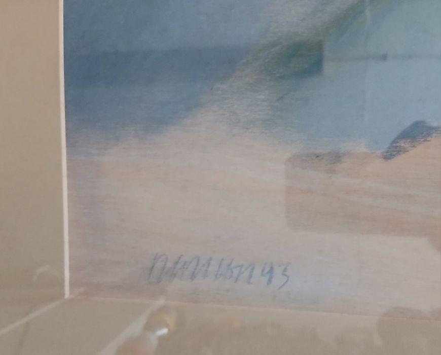 Pintura emoldurada