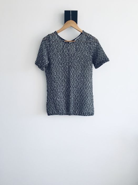 Sweter grafit melanż Quiosque basic szary