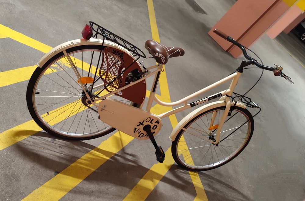 Bicicleta Aurelia Civico 286 vintage – creme – pouco uso
