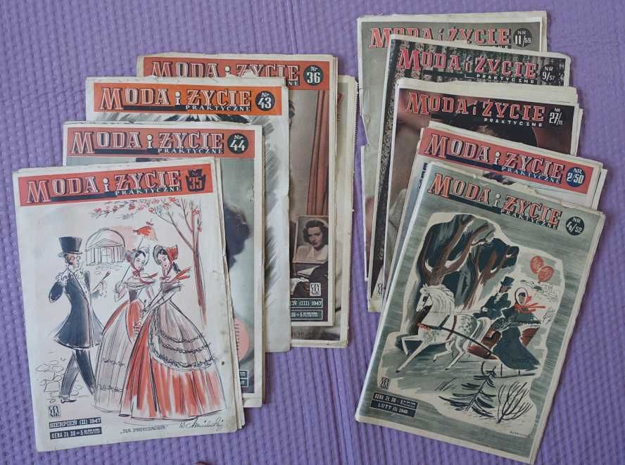Moda.Gazeta modowa z lat 40 tych.
