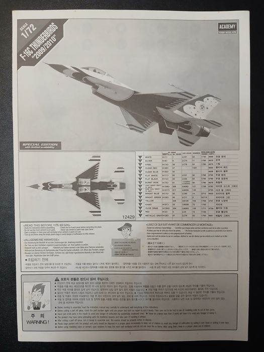 Academy Hobby Model Kits, F-16C Thunderbirds "2009/2010"