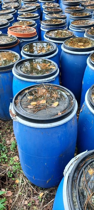 Beczki beczka 120l plastikowe 100szt. Brudne